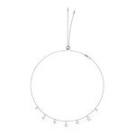 SWAROVSKI Attract choker, White, Rhodium Finish