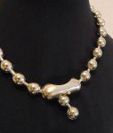 12mm Chunky Ball Chain Necklace Choker 18"  ~ NPS Steel Beads 1/2" ~ Goth Retro