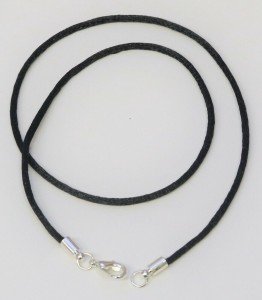 Braided Choker Necklaces 2mm lightweight Nylon Cord Silver Lobster Clasp USA