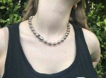 12mm Chunky Ball Chain Necklace Choker 18"  ~ NPS Steel Beads 1/2" ~ Goth Retro