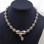 12mm Chunky Ball Chain Necklace Choker 18"  ~ NPS Steel Beads 1/2" ~ Goth Retro
