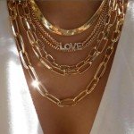Chunky Multi-Layer Necklace Trendy Multi-Style Choker Women Fashion Jewelry 88H