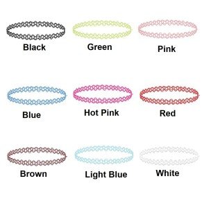 Choker Stretch Necklace Tattoo Chain Collar Women Dress Jewelry US