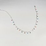 Choker necklace black bead gold or silver variety choices