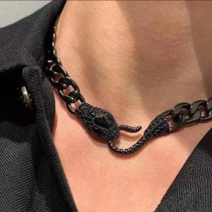 Snake Choker Jewelry Sexy Gothic Reptile Animal Chain Necklace