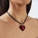 Red Heart Charm Choker Necklace for Women - Fashion Statement Jewelry
