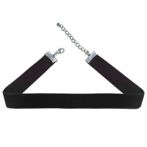 Black Velvet Choker Necklace Collar 90s Retro