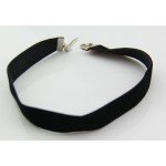 Black Velvet Choker Necklace Collar 90s Retro