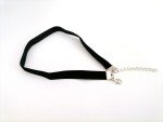 Black Velvet Choker Necklace Collar 90s Retro