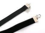Black Velvet Choker Necklace Collar 90s Retro