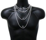 14k White Gold Plated Iced 1 Row Tennis Necklace Choker Flooded Cubic Zirconia