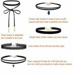 Black Lace Choker Flower Tattoo Gothic Vintage Collar Necklace 90s