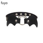 2023 Gothic Collar For Girls Leather Choker Necklace goth Heart Cat Wing Studded Choker punk Necklaces Women Cosplay Jewelry