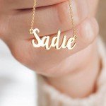 Custom Name Necklace Multiple Personalized Nameplate Pendant Sterling SIlver