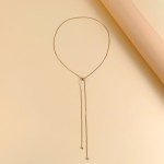 Ingemark Kpop Snake Chain Choker Necklace for Women Wedding On The Neck Temperament Ball Pendant Thin Link Party Jewelry