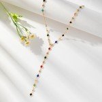 New Luxury Colourful Crystal Zircon Necklace For Women Shiny Rhinestone Long Tassel Choker Bohemian Statement Jewelry Gifts