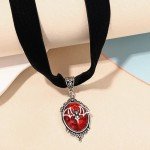 Punk Goth Black Velvet Choker Necklaces Gothic Style Rope Women Neck Decoration Chocker Jewelry on Girl Neck Accessories
