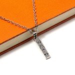 Anime Jujutsu Kaisen Toji Fushiguro Cosplay Necklace Inverted Spear of Heaven Weapon Pendant Choker For Men Women Jewelry Gifts