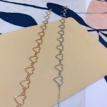 New Hollow Korean Sweet Love Heart Choker Necklace Statement Girlfriend Gift Cute Bicolor Necklace Jewelry Collier Femme 2023
