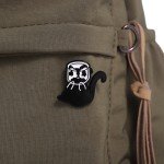 4pcs-5pcs-7pcs-8pcs-10pcs Black Cats Enamel Pins Custom Big Eyes Kitten Brooches Lapel Badges Floral Animal Cartoon Funny Jewelr