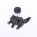 Floral Black Cats Enamel Pins Cartoon Kitten Brooches Lapel Badges Animal Plant Funny Jewelry Gift For Best Friends Wholesale