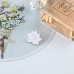 Buddhism White Lotus Flower Enamel Pin Floral Plant Brooches Denim Coat Backpack Lapel Pin Men Women Badge Japanese Jewelry Gift