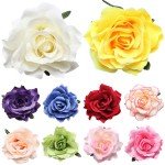Lovely Bohemia Fabric Rose = Floral Shape Brooch Pins For Bridal Wedding Party Jewelry Accessories