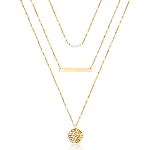 Dainty Layered Choker Necklace - 14K Gold Plated