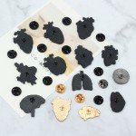 Fashion Body Organ Brooch Floral Heart Lung Brain Bright Eyeball Enamel Pin Creative Starry Sky Whale Badge Medical Jewelry Gift