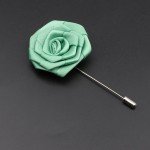 Men's Handmade Floral Brooches Sage Green Pink Blue Brooch Pin Suit Shirt Corsage Collar Lapel Pin Wedding Jewelry Accessory