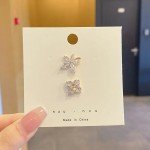 2pcs Small Flower Crystal Brooch Pins Butterfly Zircon Badge Fixed Clothes Accessories Luxulry Jewelry Brooches for Women