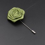 Men's Handmade Floral Brooches Sage Green Pink Blue Brooch Pin Suit Shirt Corsage Collar Lapel Pin Wedding Jewelry Accessory