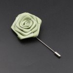 Men's Handmade Floral Brooches Sage Green Pink Blue Brooch Pin Suit Shirt Corsage Collar Lapel Pin Wedding Jewelry Accessory
