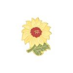 Stylish Sunflower Lily Enamel Pins Exquisite Lotus Peony Daisy Floral Brooch Cloth Lapel Pins Female buckle Girl Gifts Jewelry