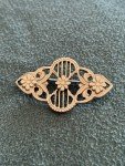 Vintage Victorian Floral Symbol Elegant Brooch