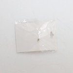 NWT Floral crystal brooch white silver tone retro flower rose peony new light