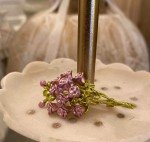 Pink Rose Bouquet Pin Enamel Brooch 