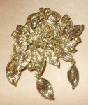 Beautiful Large Floral Brooch / Cabochon (D11)