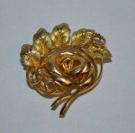 Four Vintage Gold Filled Floral Brooches_Star-Art, Bal-Ron, and More