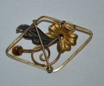 Four Vintage Gold Filled Floral Brooches_Star-Art, Bal-Ron, and More
