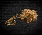 Vintage Flower Brooch Floral Pin Old Jewelry, Unique