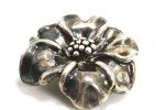 Lot of 4 Sterling Silver Floral Brooches