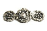 Lot of 4 Sterling Silver Floral Brooches