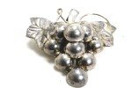 Lot of 4 Sterling Silver Floral Brooches