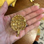Vintage Monet Floral Brooch
