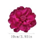 Dainty Fabric Rose Flower Large Brooch Lapel Pins Delicate Elegant Handmade Flower Brooches Pin Classic for Wedding Party Dance Banquet for Women Dress Suit Ceremony Clothes Accessories Jewelry