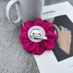 Dainty Fabric Rose Flower Large Brooch Lapel Pins Delicate Elegant Handmade Flower Brooches Pin Classic for Wedding Party Dance Banquet for Women Dress Suit Ceremony Clothes Accessories Jewelry