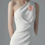 Kokoma Elegant Peony Flower Brooch Pin for Women Lady Fabric Flower Pearl Brooch Lapel Pins for Wedding Bohemia Dress Suit Ceremony Clothes Accessories Jewelry (Pink)