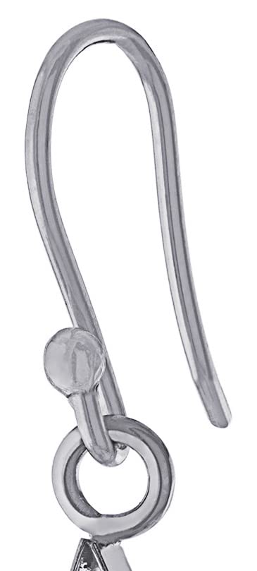 Sterling Silver Handmade Pressed Flower Teardrop Earrings