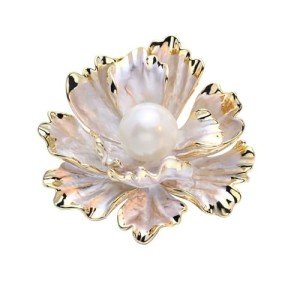 Fashion Pearl Floral Brooch Pin for Women Girls Wedding Party Banquet Bridal Jewelry